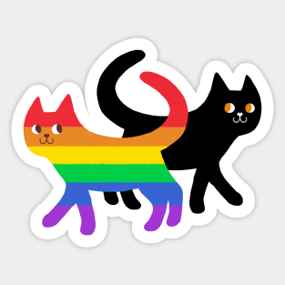 BLM + LGBTQ Sticker